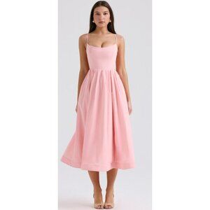 LOLITAROSE PINK COTTON CORSET SUNDRESSHouse of CB